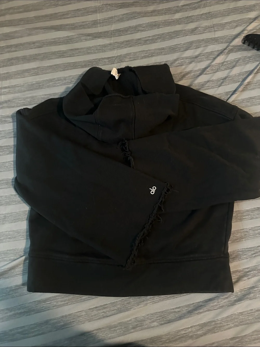 Women’s Alo Yoga Black Hoodie Sz XS oversized